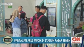 VIDEO: Pantauan Arus Mudik di Stasiun Pasar Senen