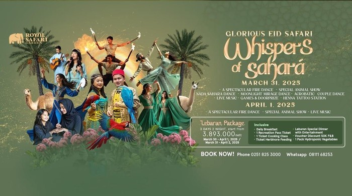 Para Tamu Dapat Menikmati Pengalaman Menginap Selama 3 hari 2 Malam di Royal Safari Garden, Lengkap Dengan Berbagai Fasilitas dan Aktivitas Yang Menarik