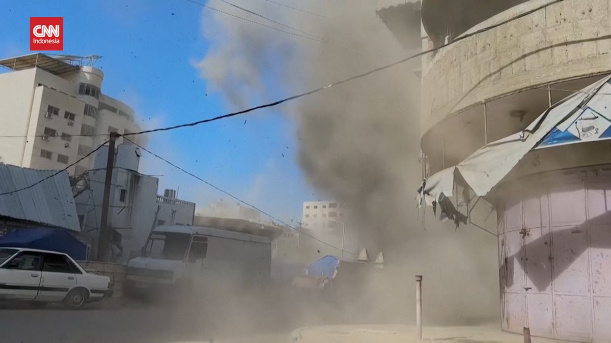 VIDEO: Detik-detik Israel Serang Area Pengungsian Warga Gaza