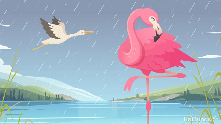 Dongeng anak&colon; Flamingo dan Kaki yang Kuat