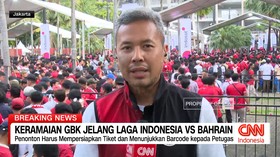 VIDEO: Keramaian GBK Jelang Laga Indonesia vs Bahrain