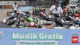 FOTO: Kala Sepeda Motor Pun Mudik Lebaran