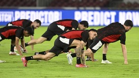 FOTO: Genting di GBK, Indonesia Siap Lumat Bahrain