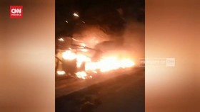 VIDEO: Gegara Petasan, 4 Ruko di Serpong Hangus Terbakar