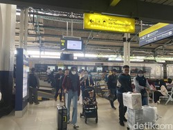 Stasiun Tugu Jogja Mulai Ramai oleh Pemudik