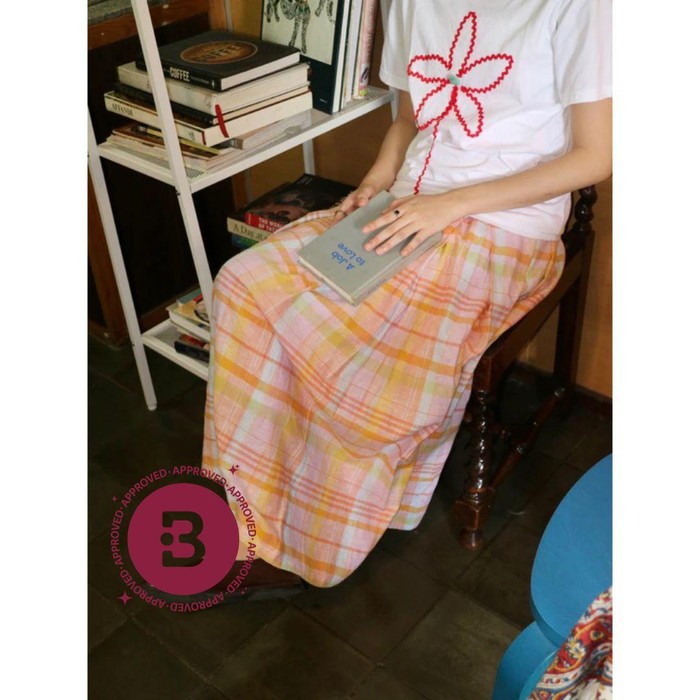 neu.lla Rue Stripes Skirt (Summer Gingham)