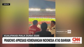 VIDEO: Prabowo Apresiasi Kemenangan Indonesia Atas Bahrain