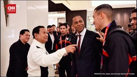 VIDEO: Momen Prabowo Terkejut Jay Idzes Bicara Bahasa Indonesia