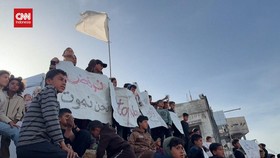 VIDEO: Ratusan Warga Tak Dikenal di Gaza Demo Menolak Hamas