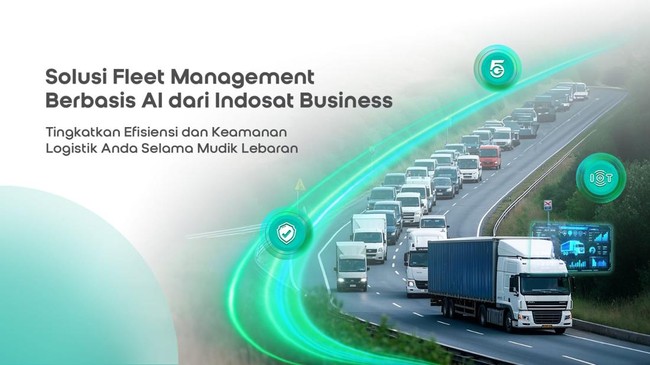 Indosat Business hadirkan NEXTfleet berbasis AI untuk atasi kendala logistik mudik, optimalkan rute, kurangi biaya dan risiko kecelakaan.