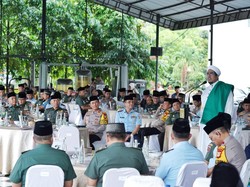 Kodam Hasanuddin Gelar Buka Puasa Bersama Polda Sulsel demi Bangun Soliditas