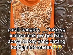 Viral Baju Lebaran Core, Beli Abaya via Online yang Datang Malah Baju Macan
