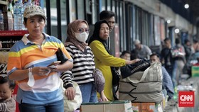 Ribuan Penumpang Tiba di Terminal Kampung Rambutan H+2 Lebaran