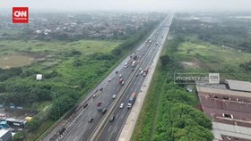 VIDEO: H-4 Lebaran, Begini Kondisi Tol Cikampek dari Udara