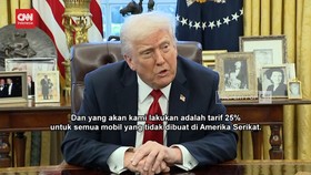 VIDEO: Trump Kenakan Tarif 25% Untuk Mobil Impor Masuk ke AS