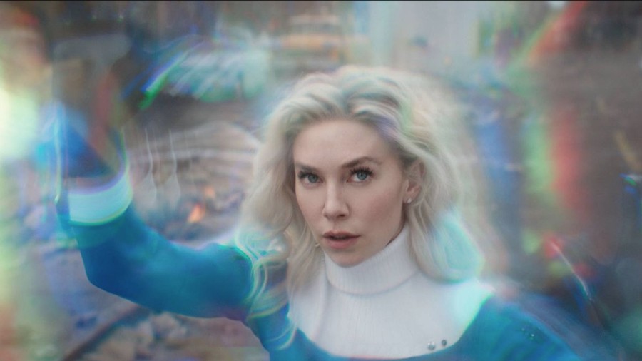 Vanessa Kirby Penampilan Vanessa Kirby sebagai Sue Storm di The Fantastic Four.