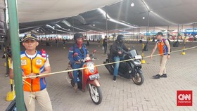 Pemudik Sepeda Motor di Pelabuhan Ciwandan Lengang Jelang H-1 Lebaran