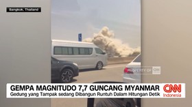 VIDEO: Gempa Magnitudo 7,7 Guncang Myanmar