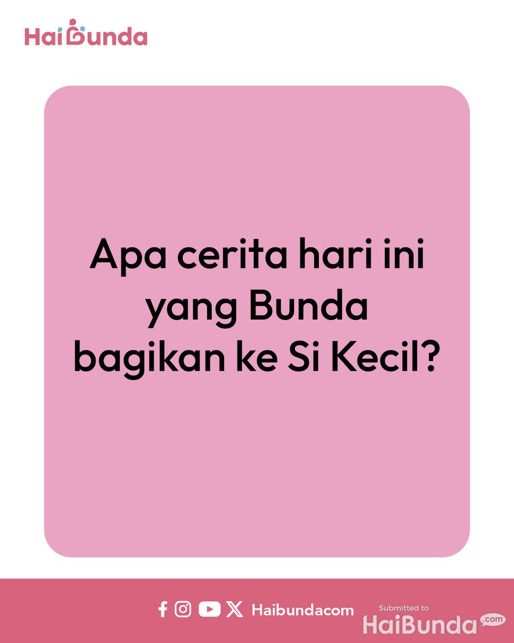 Komik Bunda: Kakak Diajarin Hasan Bin Ali
