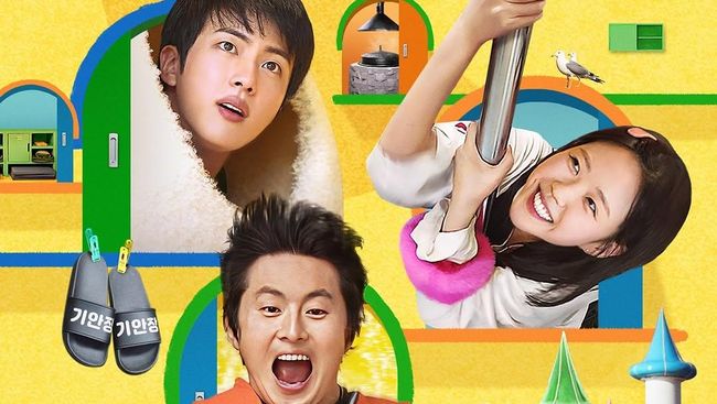 Jin BTS, Kian84, dan Ji Ye Eun Siap Kelola Penginapan di Variety Show Kians Bizarre BdanB