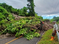 Longsor Terjang Jalan Trans Sulawesi di Gorontalo Utara, Jalur Mudik Lumpuh