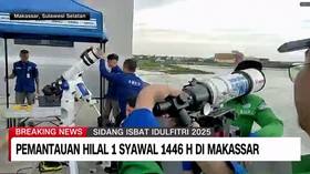 VIDEO: Pemantauan Hilal 1 Syawal 1446 H di Makassar