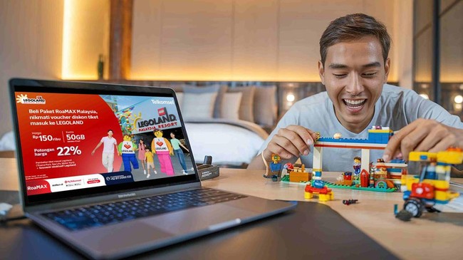 Pada 13 Maret-30 Juni 2025, pengaktifan Paket RoaMAX Malaysia dan menukarkan 1 Telkomsel Poin berhak atas diskon 22 persen untuk masuk LEGOLAND Malaysia