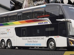 Berapa Ongkos Naik Bus Sinar Jaya yang Kursinya Mirip First Class Pesawat Terbang?