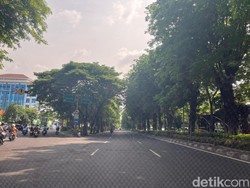Hari Pertama Lebaran, Beberapa Jalan di Surabaya Lengang