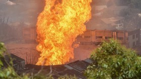 FOTO: Penampakan Ledakan Pipa Gas Petronas di Malaysia