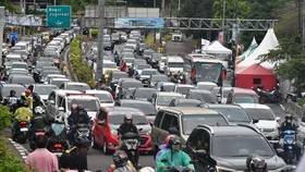 FOTO: Kepadatan Jalur Puncak Bogor saat Libur Lebaran