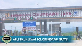VIDEO: Arus Balik Lewat Tol Cisumdawu, Gratis