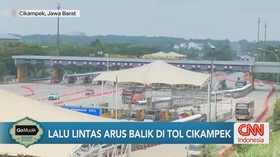 VIDEO: Arus Lalin Tol Cikampek Utama Ramai Lancar