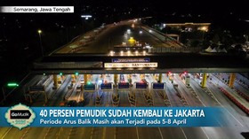 VIDEO: 40% Pemudik Sudah Kembali ke Jakarta