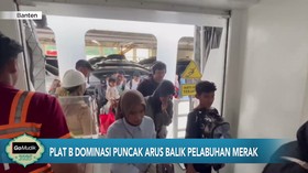 VIDEO: Plat B Dominasi Puncak Arus Balik Pelabuhan Merak
