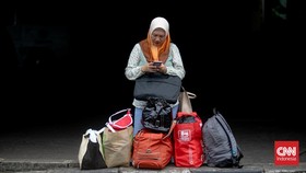 FOTO: Arus Balik Terminal Kampung Rambutan H+5 Lebaran