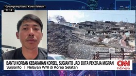 VIDEO: Bantu Korban Kebakaran Korsel, Sugianto Jadi Duta Pekerja