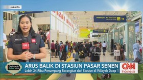 VIDEO: Arus Balik di Stasiun Pasar Senen