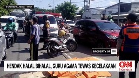 VIDEO: Hendak Halal Bihalal, Guru Agama Tewas Kecelakaan