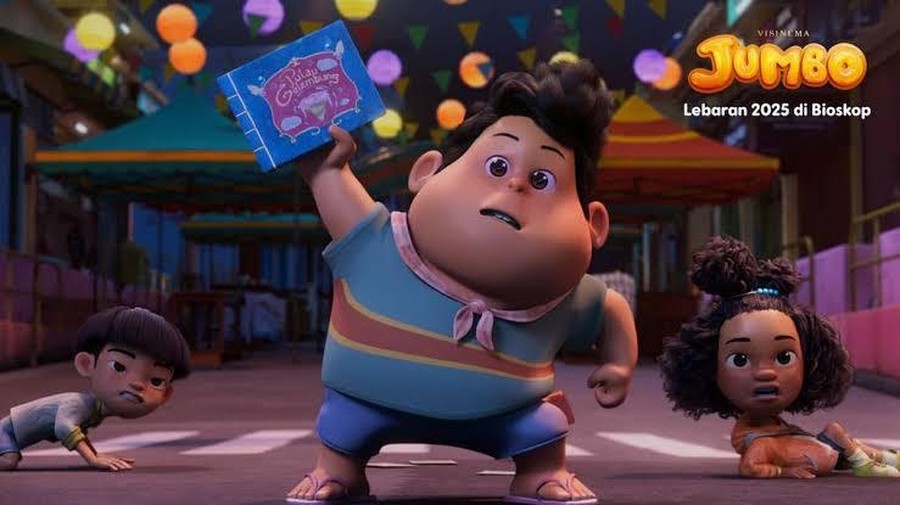Cuplikan adegan dalam film animasi Jumbo&period;