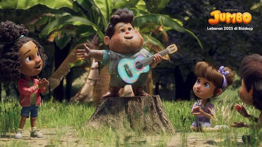 Cuplikan adegan dalam film animasi Jumbo&period;