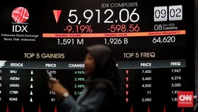 FOTO: Nestapa IHSG, Jatuh 9,19 Persen Usai Libur Panjang Lebaran