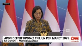VIDEO: APBN Defisit Rp104,2 Triliun per Maret 2025
