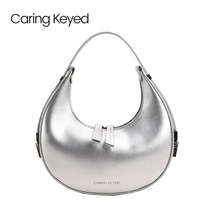 Caring Keyed Mini Shoulder Bag (Silver)