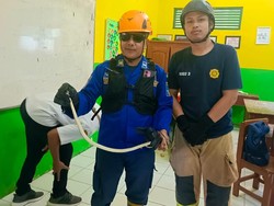 Kehebohan gegara Ular Jadi Murid di Tasikmalaya