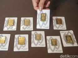 Harga Emas Ambles! Hari Ini Turun Rp 23.000 per Gram