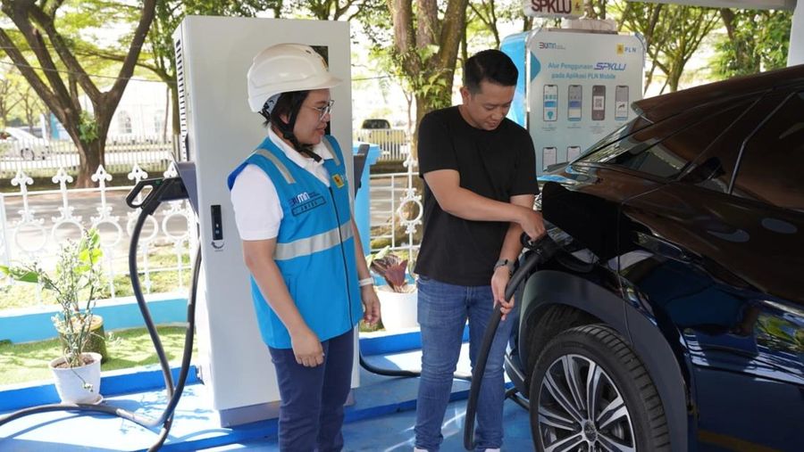Sandy Kanan Transaksi SPKLU Melejit Hingga 5 Kali Lipat di Momen Lebaran 2025