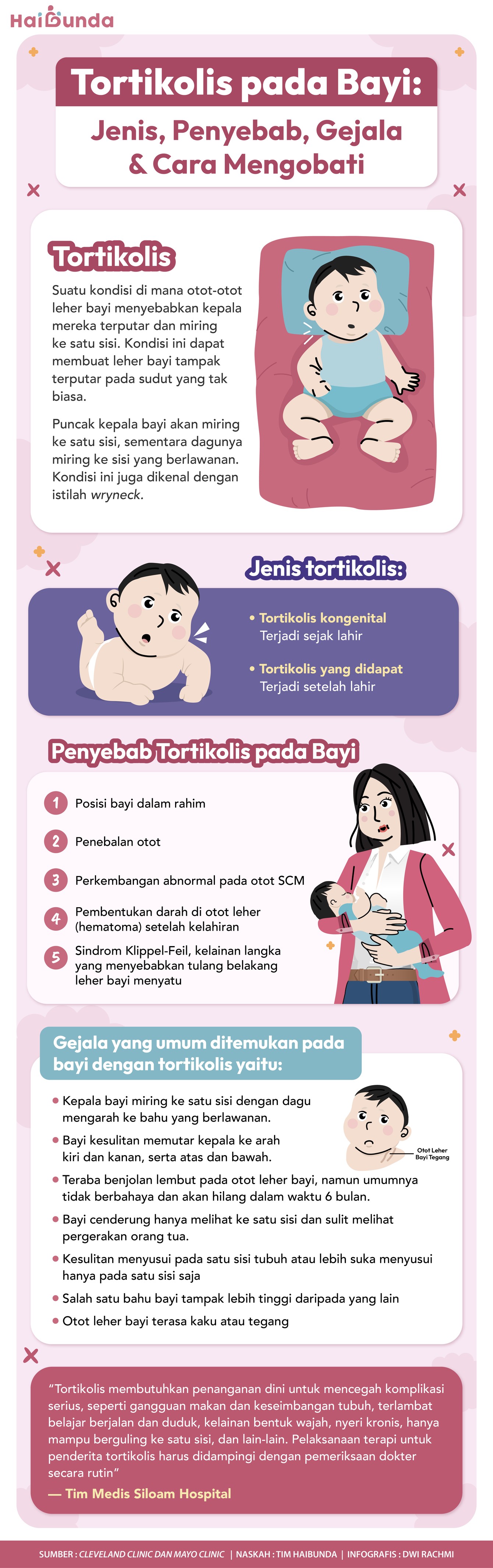 Infografis Tortikolis pada Bayi Tortikolis pada Bayi:

Jenis, Penyebab, Gejala & Cara Mengobati
