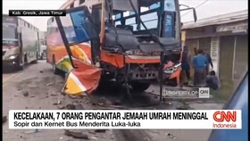 VIDEO: Kecelakaan, 7 Orang Pengantar Jemaah Umrah Meninggal