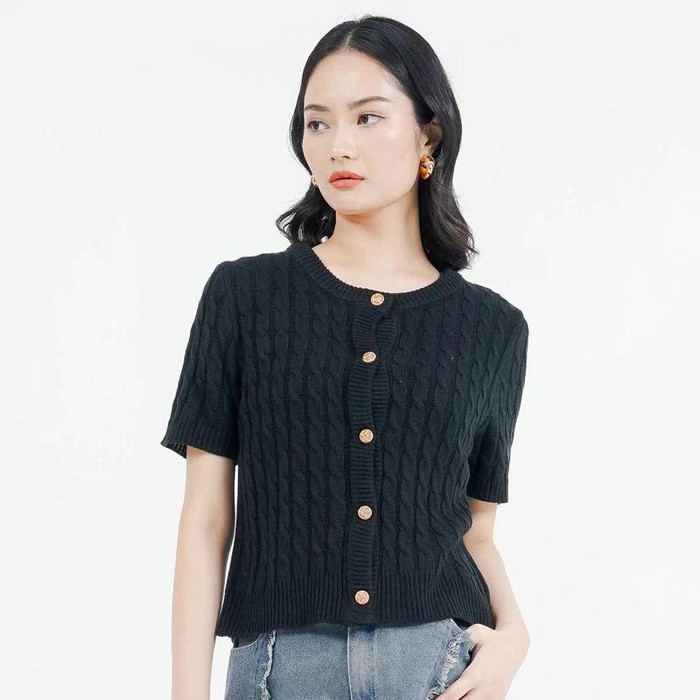 This Is April x Enzy Storia ES Elara Cable Knit Top